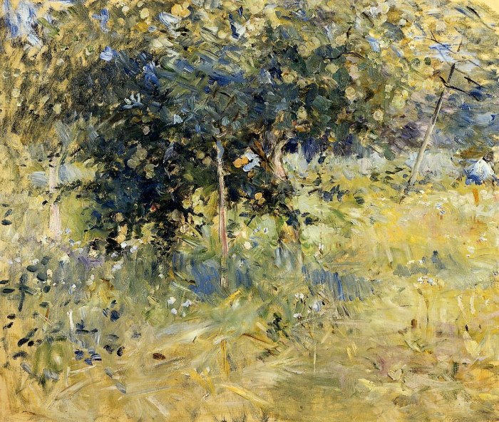 Berthe Morisot - Weiden im Garten bei Bougival - Willows in the Garden at Bougival